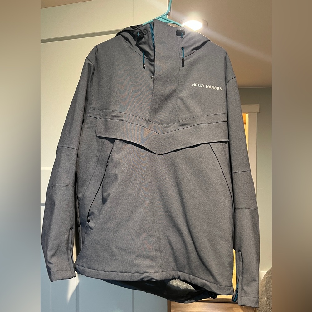 Helly Hansen Men's Dark Gray Ski Anorak Jacket